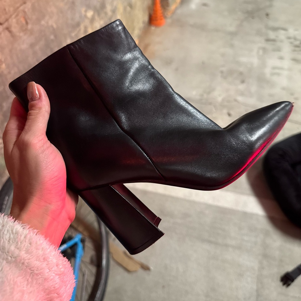 Marc Fisher Sleek Black Heeled Boots